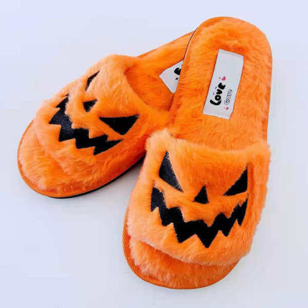 Halloween Soft Scary Pumpkin Slippers