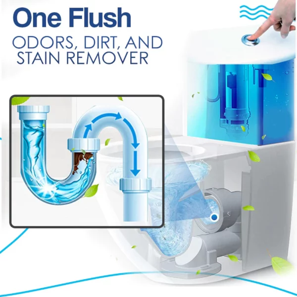 LetsFresh Toilet Oksigen Descaler Gelembung Cleaner