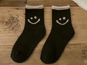 Lovely Smile Face Cotton Socks