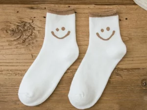 Lovely Smile Face Cotton Socks