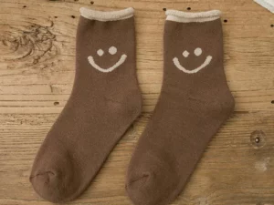Lovely Smile Face Cotton Socks