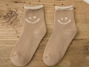 Lovely Smile Face Cotton Socks