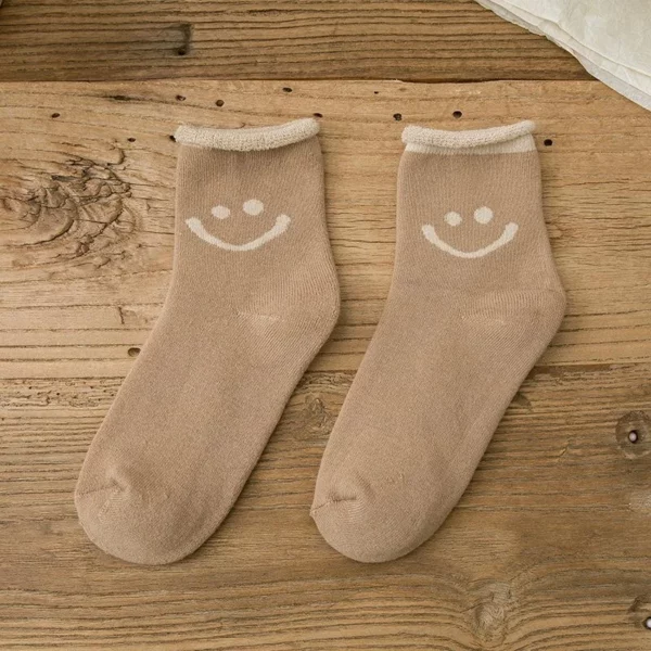 Chaussettes en coton Lovely Smile Face