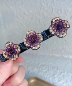 Luminerie Hair Clip With Crystal Flower
