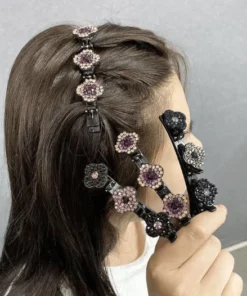 Luminerie Hair Clip With Crystal Flower