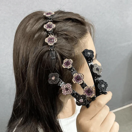Luminerie Hair Clip With Crystal Flower