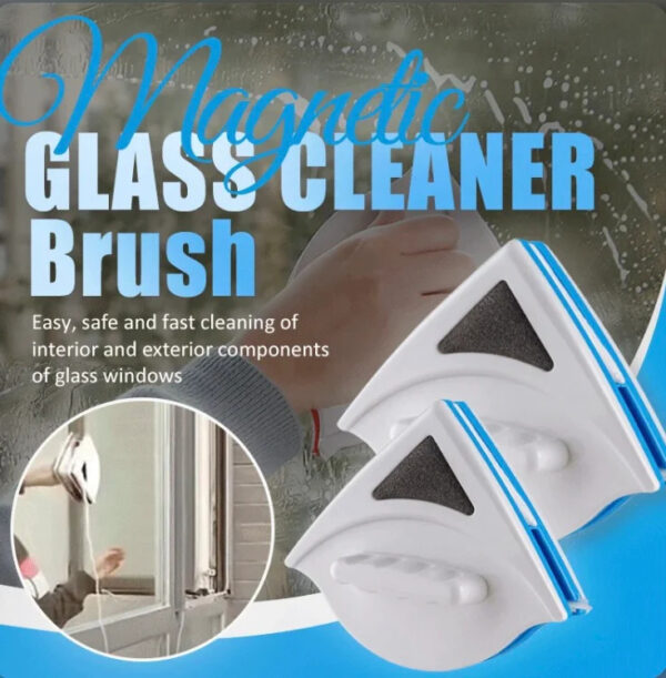 Magnetic Glass Cleaner Brush