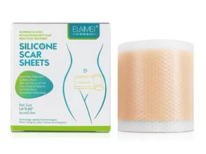 Medical Soft Silicone Gel Tape for Scar Removal (1.6” x 60”）