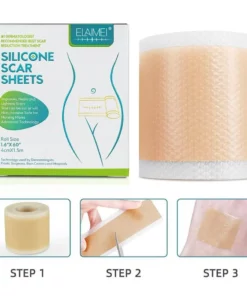 Medical Soft Silicone Gel Tape for Scar Removal (1.6” x 60”）