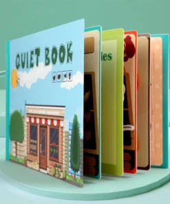 Alternative view of Montessori Toys Parent-Kids Activity Toy Develop Basic Skills Matching Puzzle Game Busy Book for Toddlers