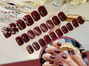 Mysterious Cat Eye Nail Patch with Jelly Gum(24PCS)