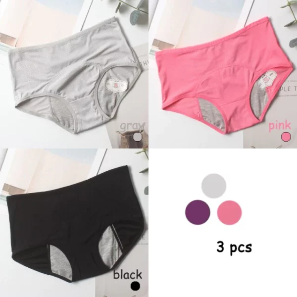 3 pcs Panties anti bocor