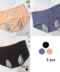 3 pcs Panties anti bocor