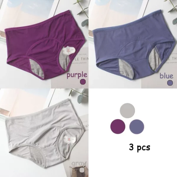 3 pcs Panties anti bocor