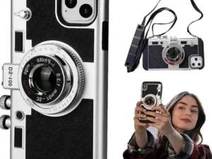 Paris 3D Retro Camera Case PU Leather