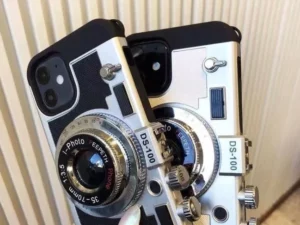 Paris 3D Retro Camera Case PU Leather