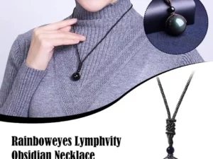 Rainboweyes Lymphvity Obsidian Necklace