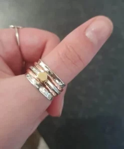 Self Love Spinner Heart Ring