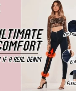 Thermal Fleece Denim Jeggings