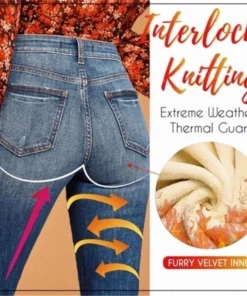 Thermal Fleece Denim Jeggings