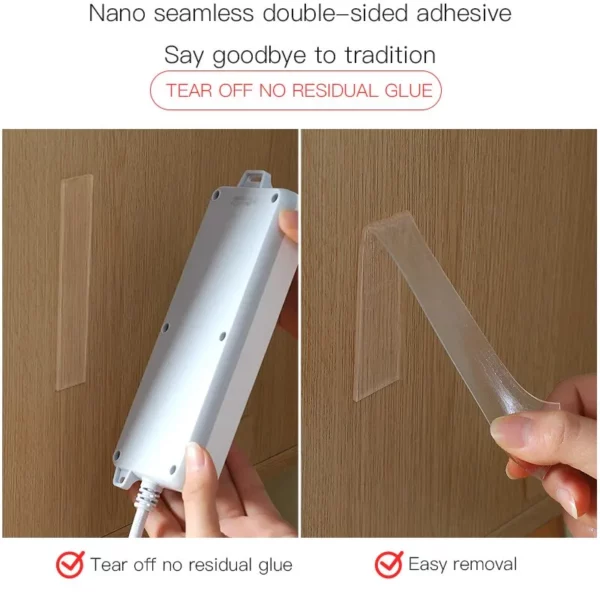 Transparent Magic Nano Tape Double Sided Grip Reusable Home Tape Traceless Glue