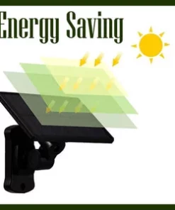 Triple LED Solar Wall Light