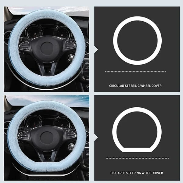 Universal Plush Car Steering Wheel Cover