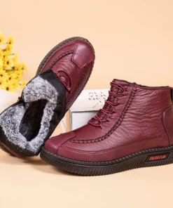 Winter Fleece Thickened Warm Non-Slip Cotton Boots