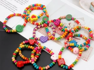 (🌲Early Christmas Sale- SAVE 48% OFF)12Pcs/Set Colourful Wooden Bracelets🎉Buy 3 Get Free Shipping