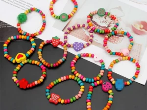 (🌲Early Christmas Sale- SAVE 48% OFF)12Pcs/Set Colourful Wooden Bracelets🎉Buy 3 Get Free Shipping