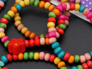 (🌲Early Christmas Sale- SAVE 48% OFF)12Pcs/Set Colourful Wooden Bracelets🎉Buy 3 Get Free Shipping