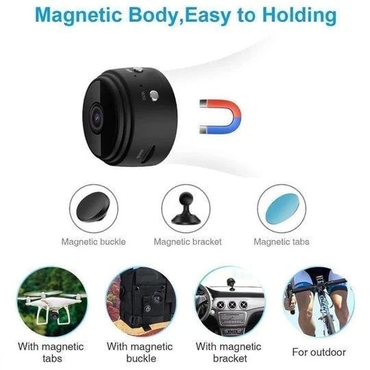 Kamera Mini WiFi Magnetik 1080p