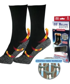 35 степени Алуминизирани влакна Греење чорапи