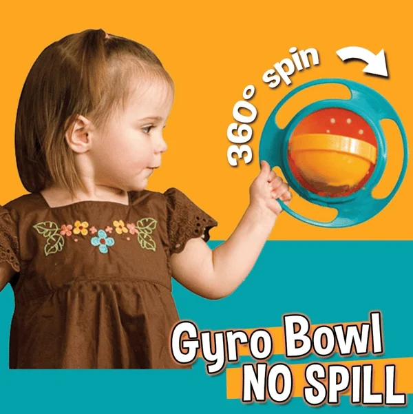 360 ° Rotate Spill-Proof Bowl
