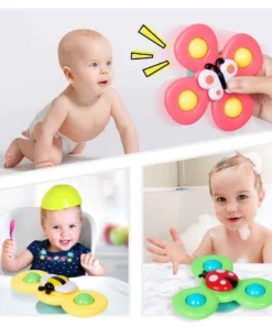 3PC Suction Cup Spinning Toy