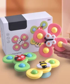 3PC Suction Cup Spinning Toy