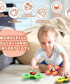 3PC Suction Cup Spinning Toy