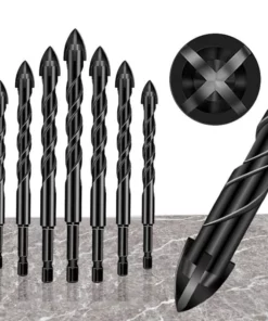 4-EDGE CROSS DRILL BIT 7PCS အစုံ