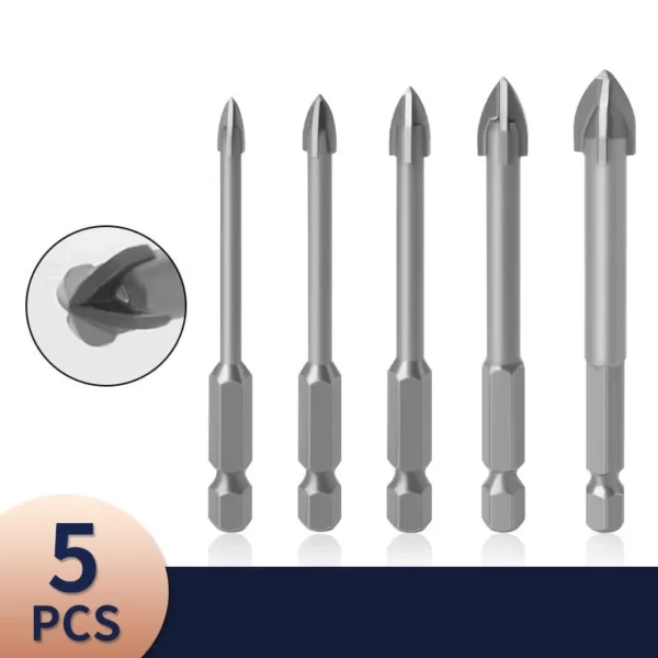 4-EDGE CROSS DILL BIT SET 7PCS