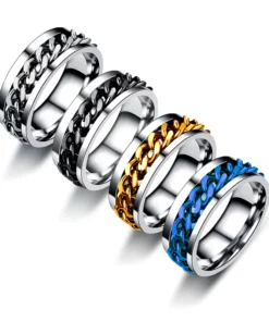 ARSENE TitanSlim Intertwine SpinnerRing