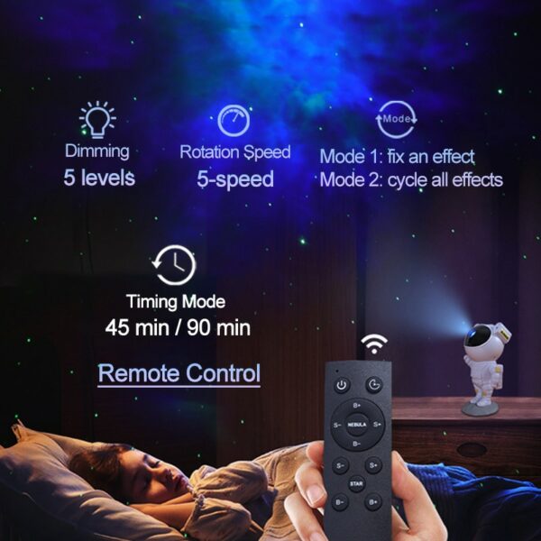 អវកាសយានិក Star Galaxy Projector Light