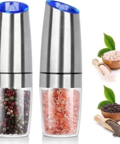 Automatic Electric Gravity Induction Salt and Pepper Grinder
