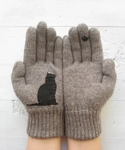 Cat Fan Cotton Gloves-Buy More Save More