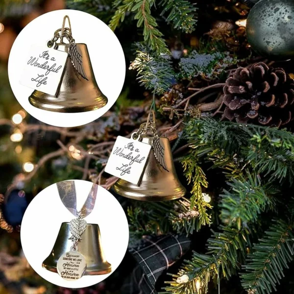 Ornamen Natal Angel Wings Bell