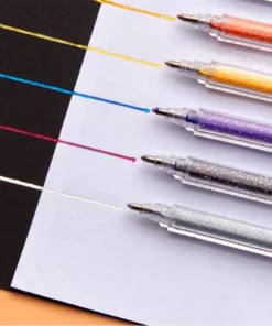 Colored Gel Glitter Pen 8 Color Set
