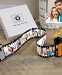 Custom Colorful Camera Roll Keychain Romantic Personalized Gifts