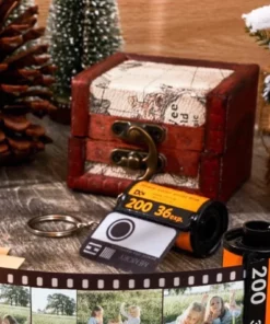 Custom Colorful Camera Roll Keychain Romantic Personalized Gifts