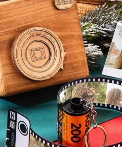 Custom Colorful Camera Roll Keychain Romantic Personalized Gifts