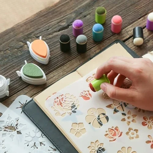Kit de pintura de dedos de esponja de bricolaje