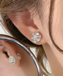 Disco Ball Non-Piercing Earrings